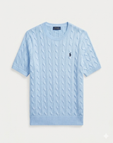 POLO RALPH LAUREN Cable-Knit Cotton Short-Sleeve Jumper