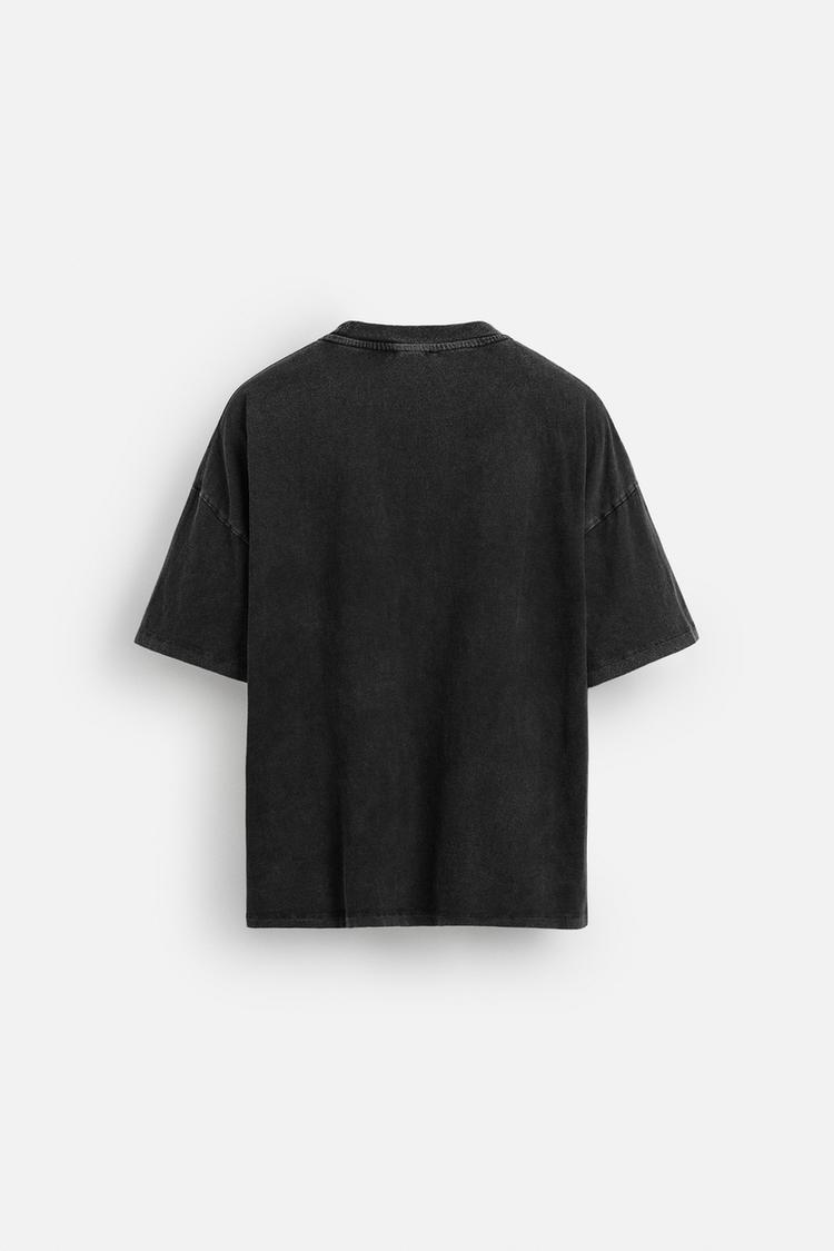 ZARA WASHED PRINT T-SHIRT