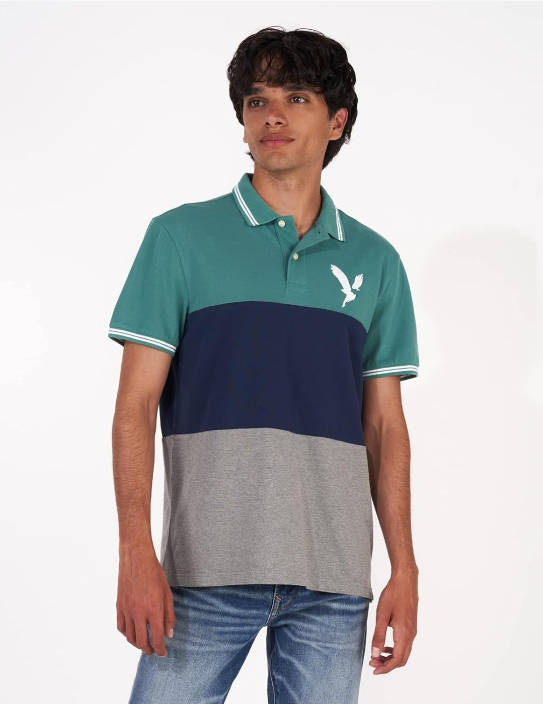 AE Colourblock Polo T-shirt