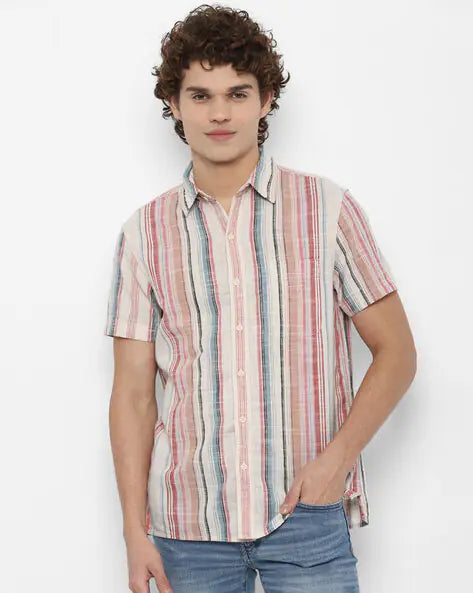 AE Hawaiian Short-Sleeve Button-Up Shirt