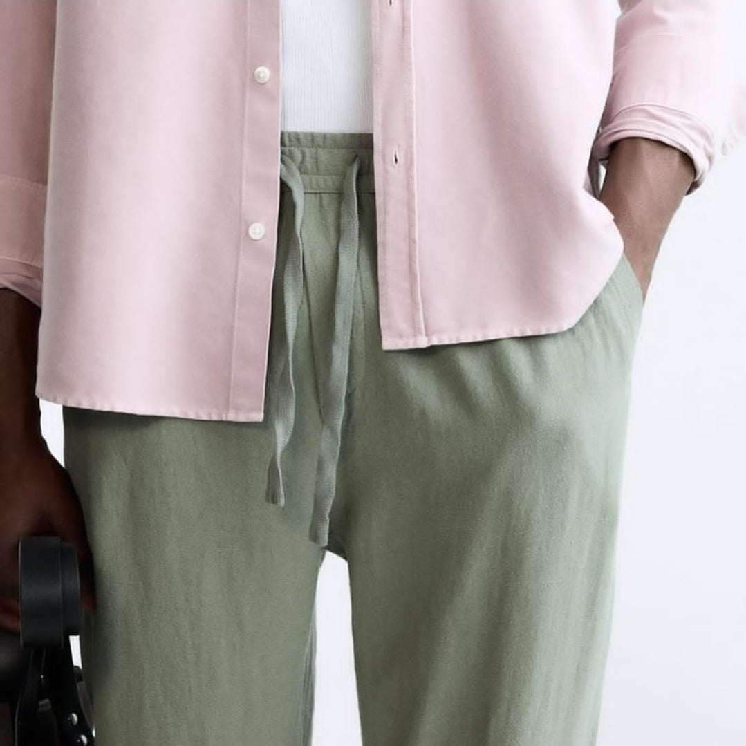 ZARA VISOCOSE LINEN TROUSER