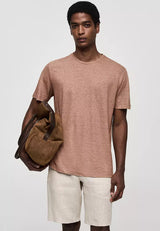 Mango 100% linen basic t-shirt