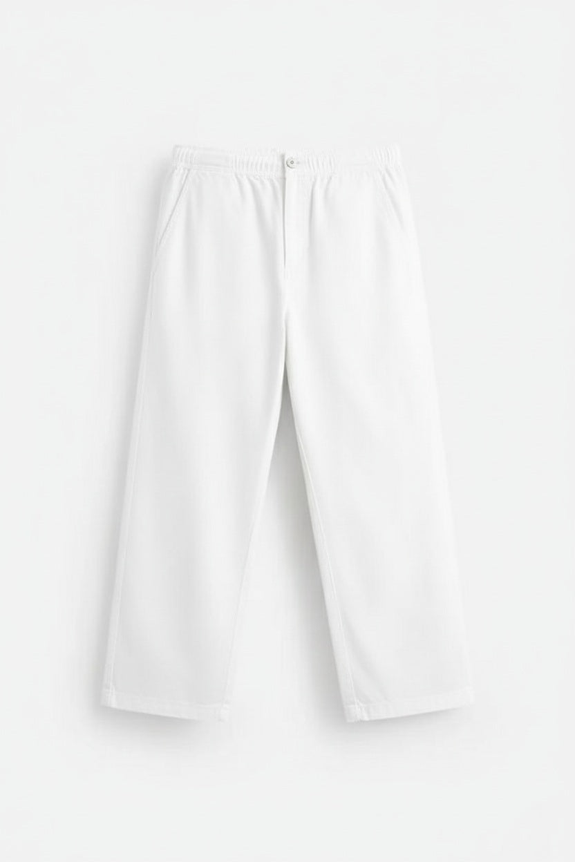 Zara distressed canvas trousers