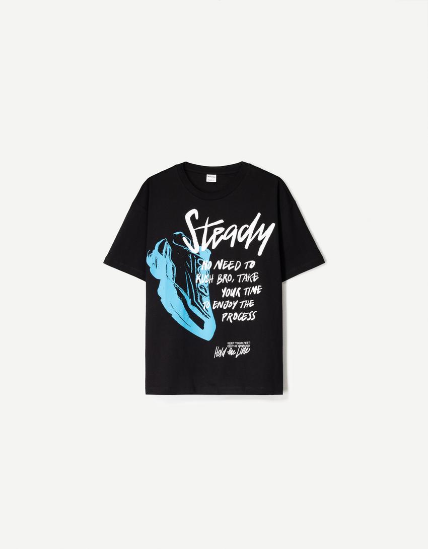 Bershka Short sleeve T-shirt with print