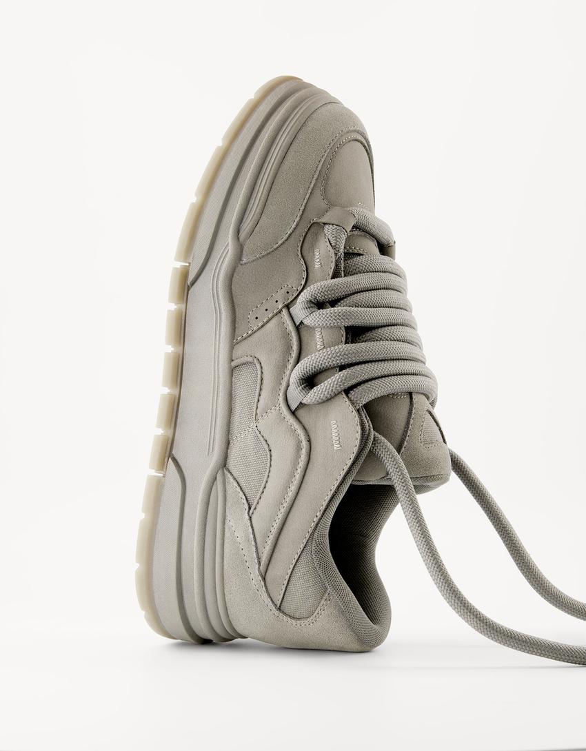 Bershka Multi-piece Chunky skater trainers