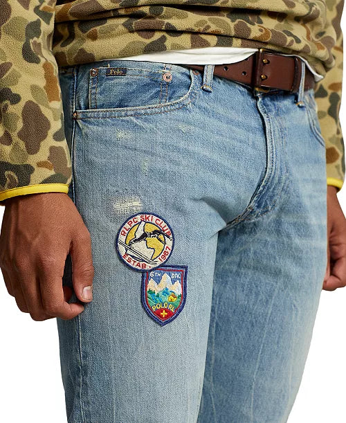 Polo Ralph Lauren Varick Slim Straight Distressed Jean