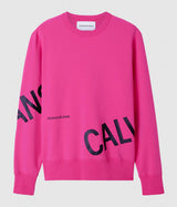 Calvin Klein logo-print crew neck sweatshirt