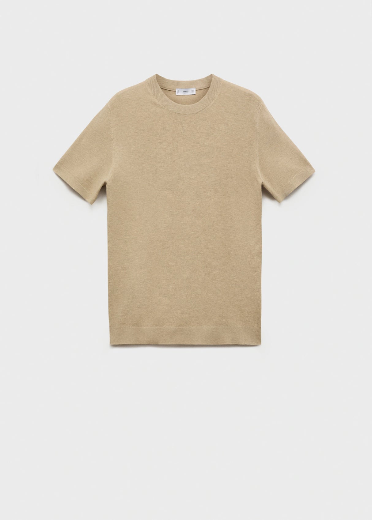 Mango Cotton fine-knit t-shirt