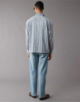American Eagle AE Flex LINEN Button-Up