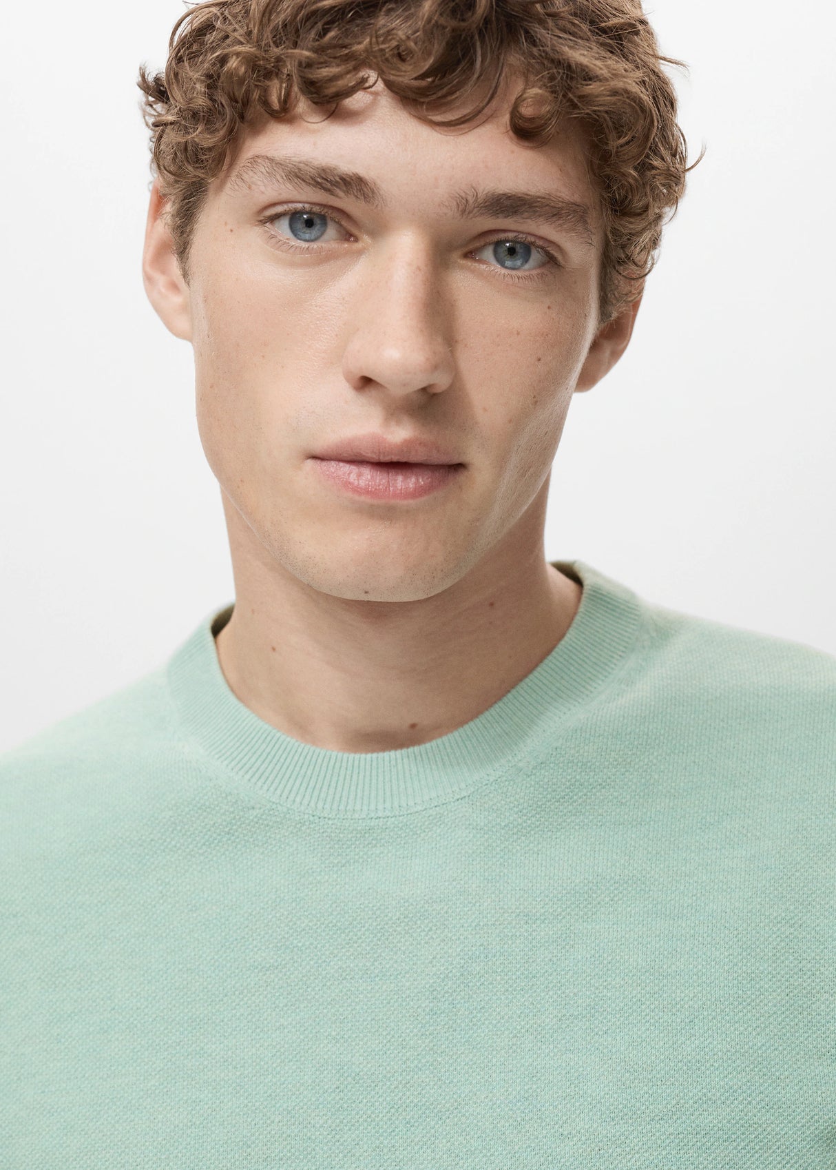 Mango Cotton fine-knit t-shirt