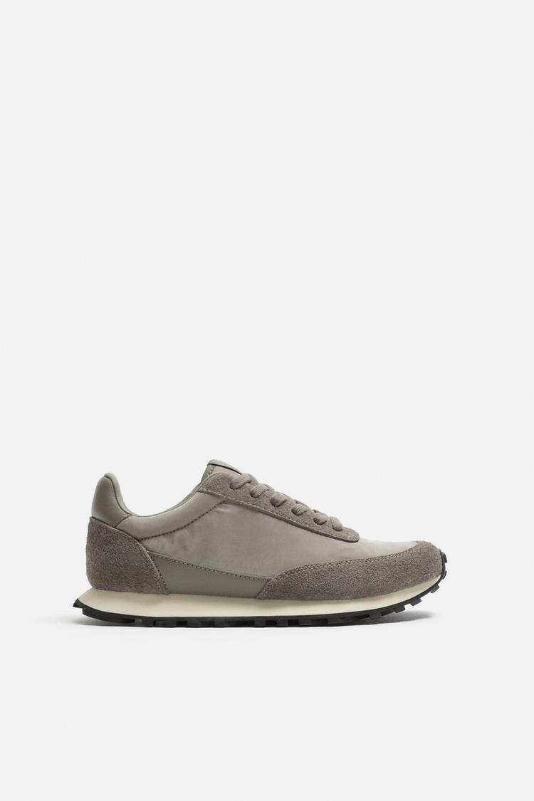 ZARA RETRO SNEAKERS - brown