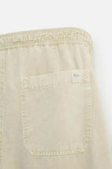 Zara distressed canvas trousers