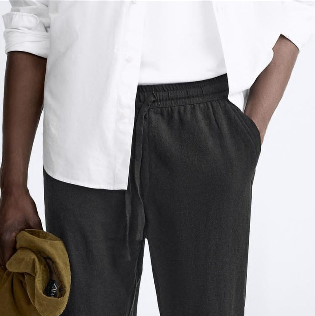 ZARA VISOCOSE LINEN TROUSER