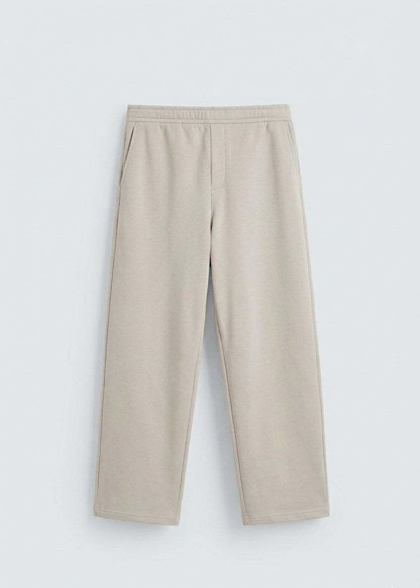 ZARA BASIC WIDE-LEG SWEATPANT JOGGERS