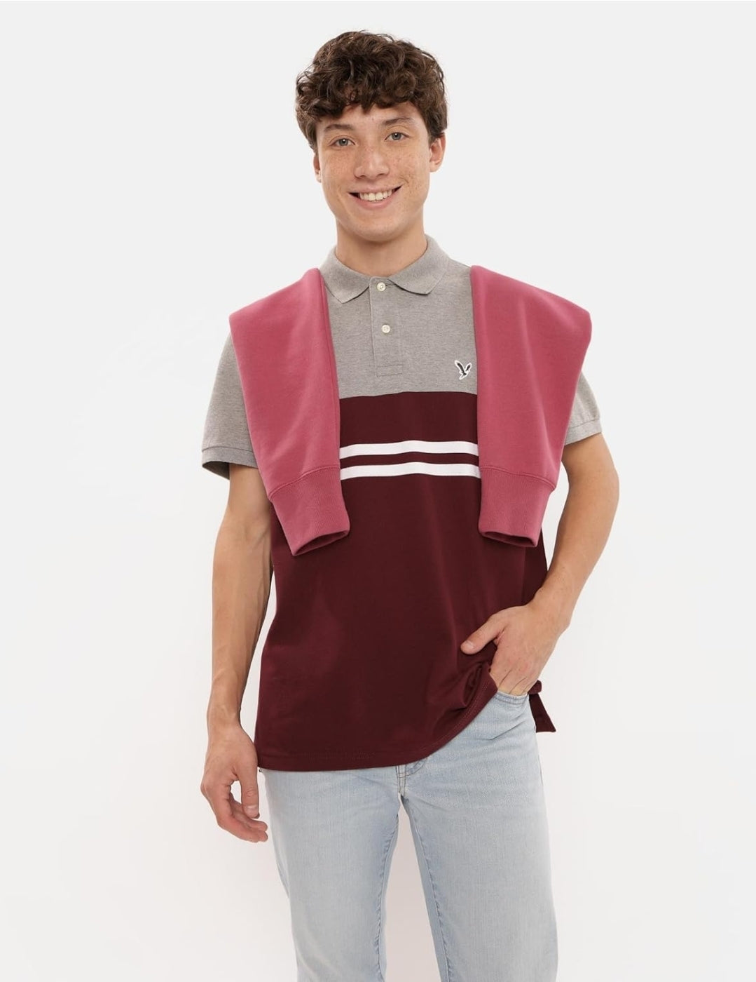 AE Striped Polo Shirt