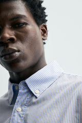 ZARA TEXTURED OXFORD SHIRT