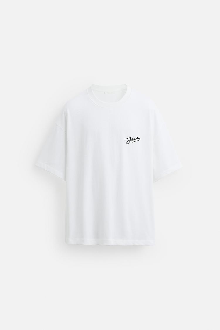 ZARA CONTRAST PRINT T-SHIRT