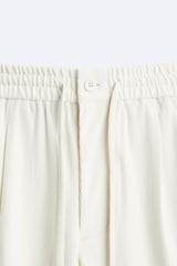 ZARA CORDUROY PANTS WITH A DRAWN BELT