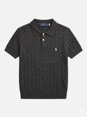 POLO RALPH LAUREN Cable-Knit Cotton Short-Sleeve Jumper