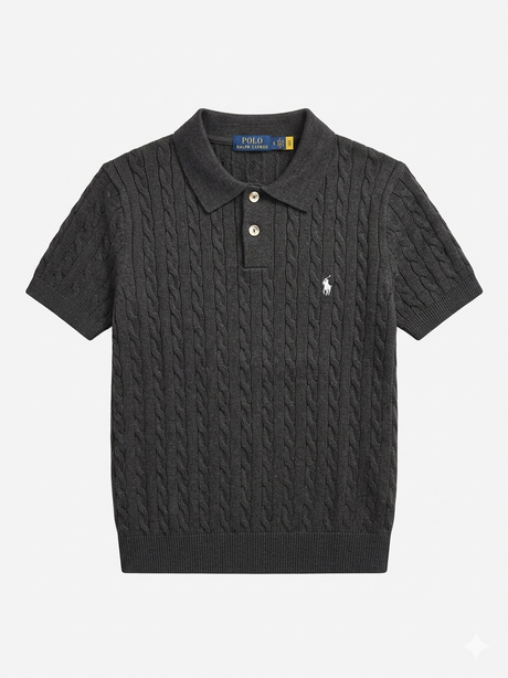 POLO RALPH LAUREN Cable-Knit Cotton Short-Sleeve Jumper