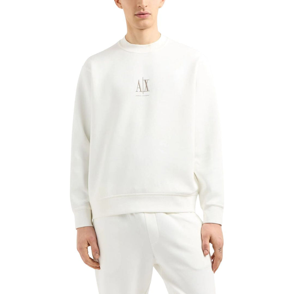 Armani Exchange Crewneck Sweatshirt With Embroidered Logo