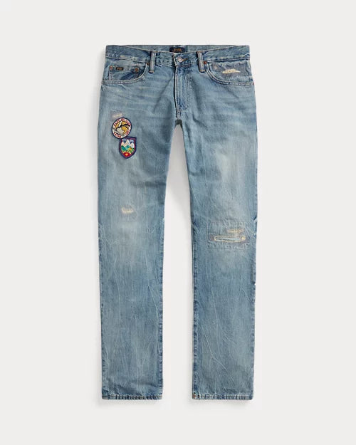 Polo Ralph Lauren Varick Slim Straight Distressed Jean