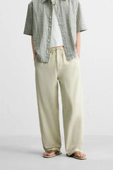 Zara distressed canvas trousers