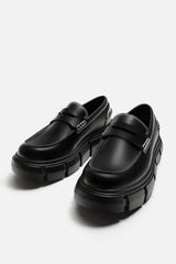 ZARA CHUNKY WORN LOAFERS
