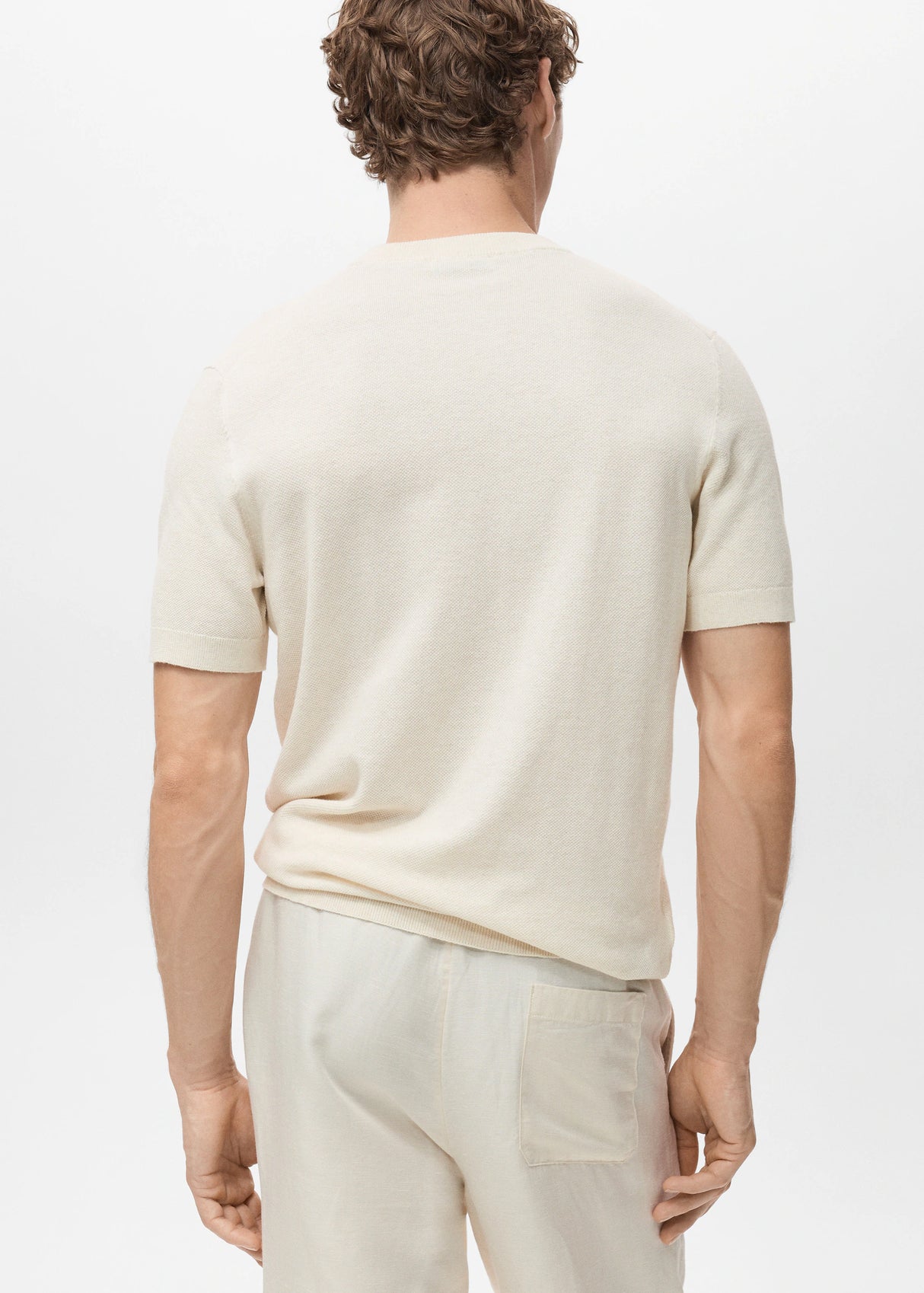 Mango Cotton fine-knit t-shirt