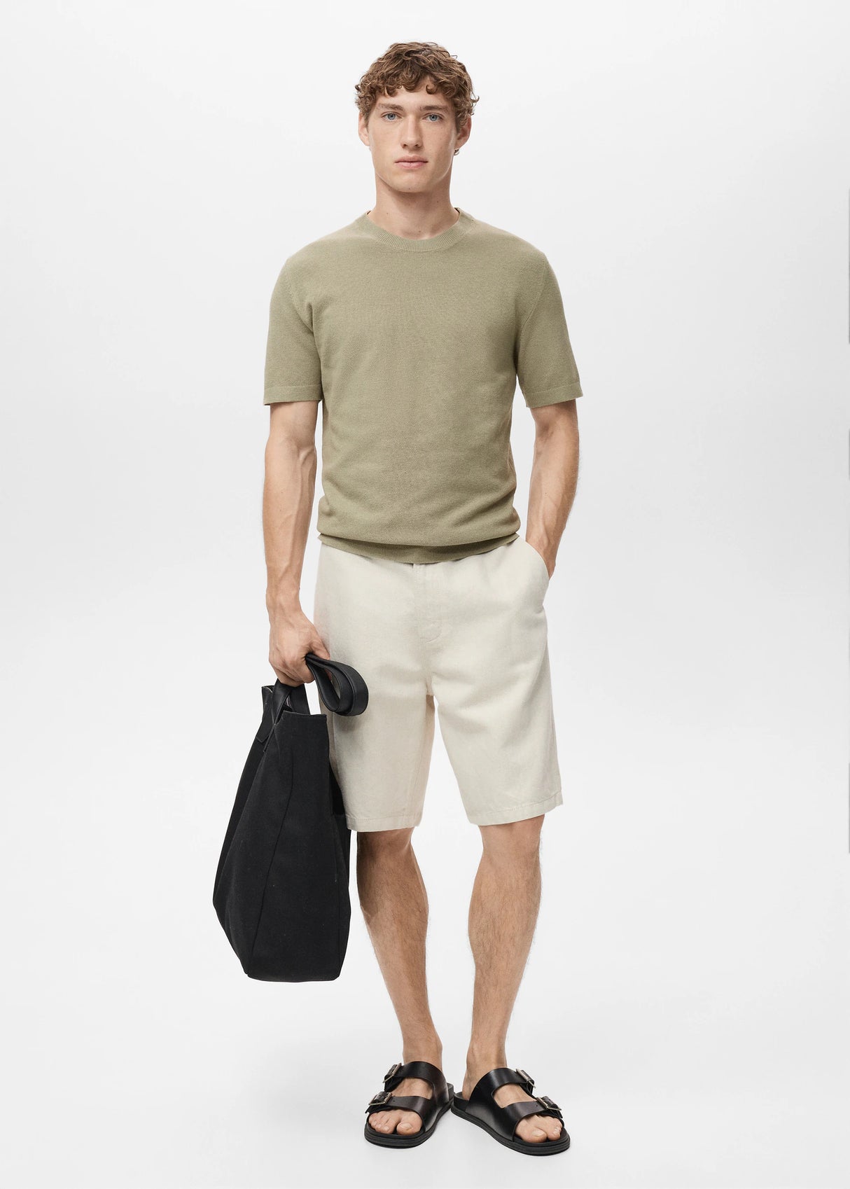 Mango Cotton fine-knit t-shirt