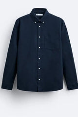 ZARA TEXTURED OXFORD SHIRT