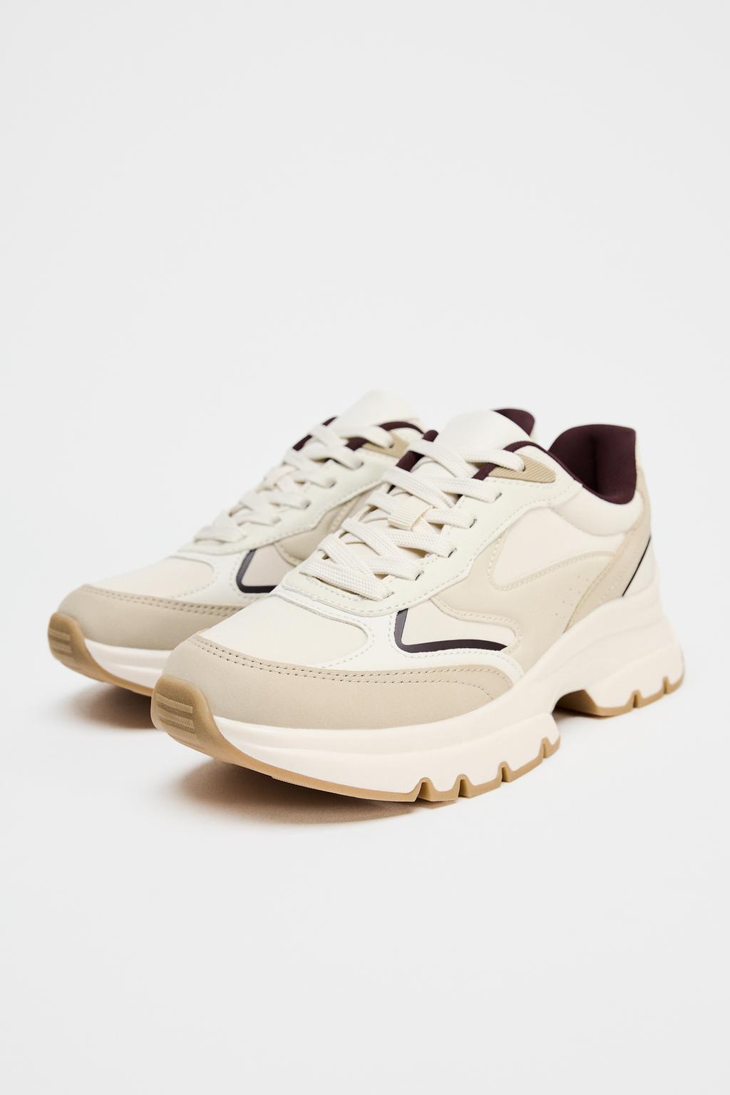 ZARA WOMEN CONTRAST RUNNING SHOES