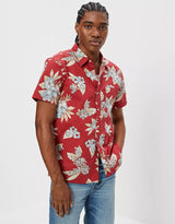 AE Hawaiian Short-Sleeve Button-Up Shirt